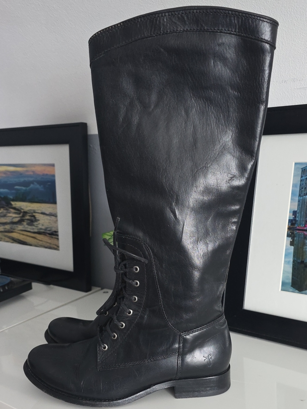Frye Melissa Lace Up Riding Boots
